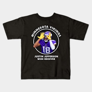 JUSTIN JEFFERSON - WR - MINNESOTA VIKINGS Kids T-Shirt